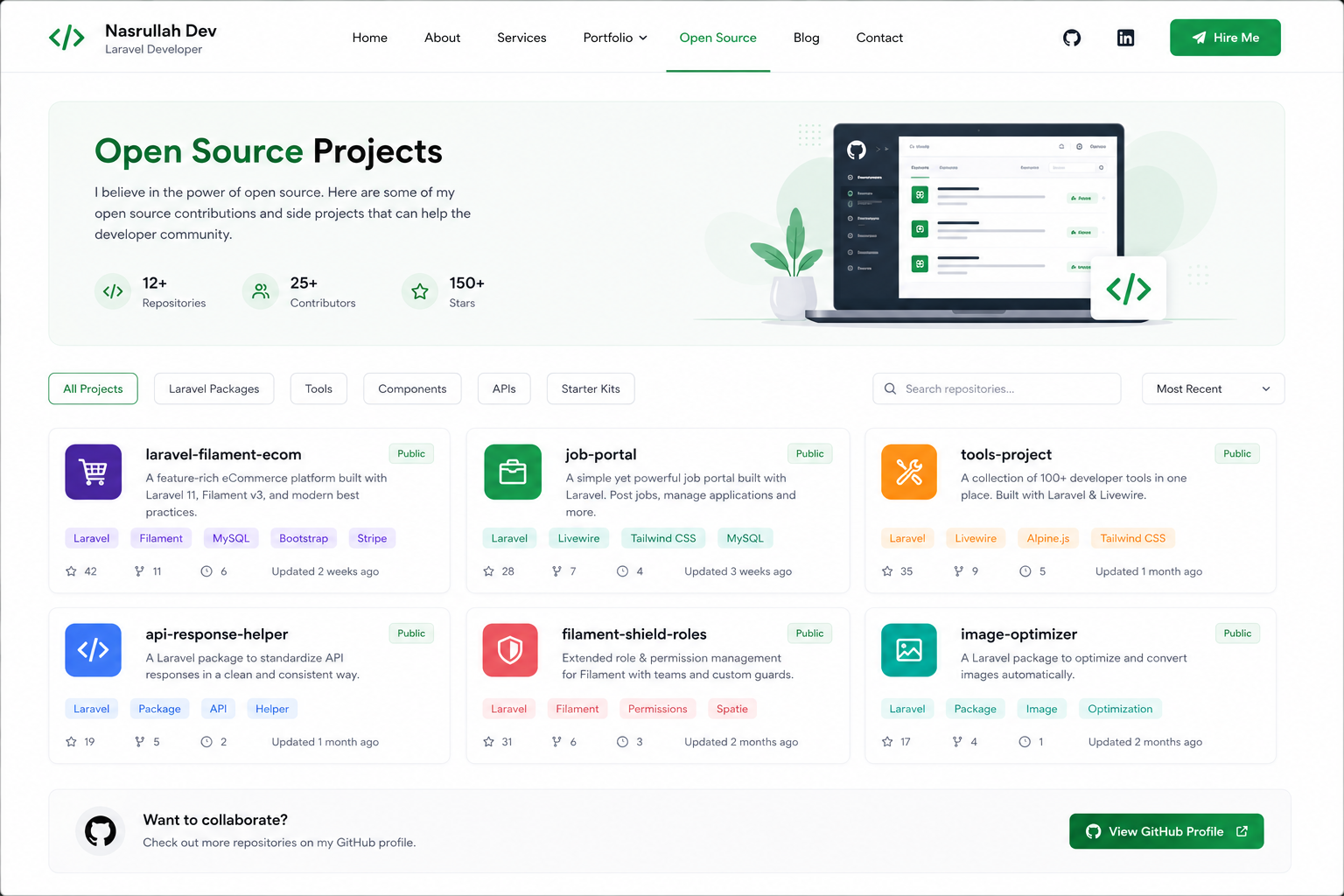 Open Source Laravel Projects & Developer Tools